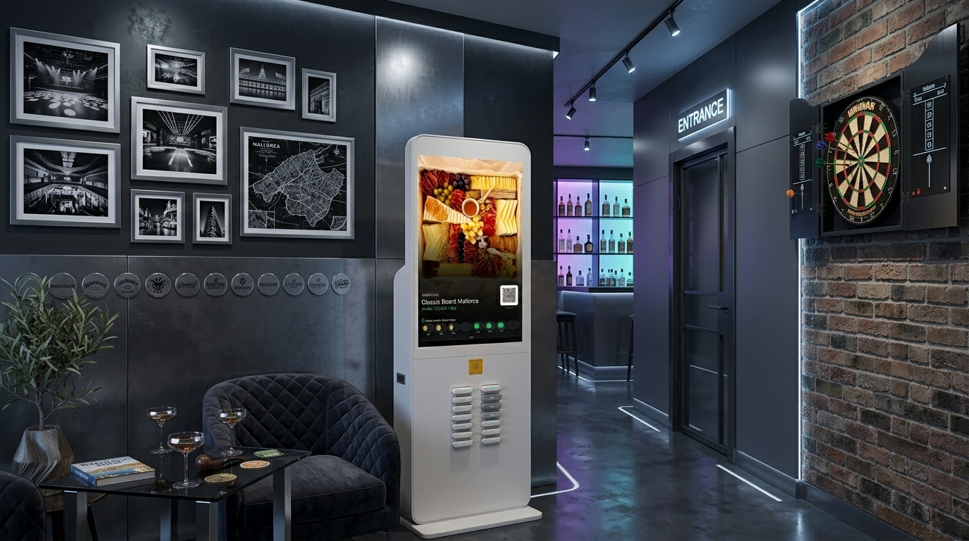 ELEK battery station in a bar
